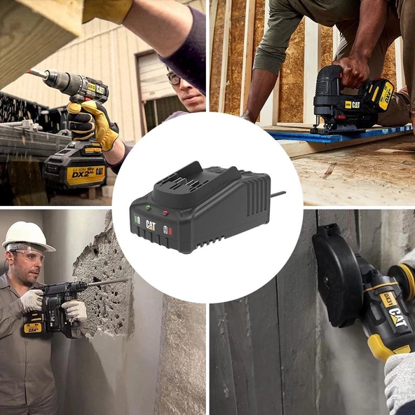 CAT DXC2 18Volt Li-ion ONE FOR ALL Profesyonel Hızlı Akü Şarj Cihazı - 2