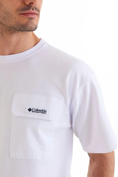 Columbia CSC Heritage Erkek Kısa Kollu T-shirt Beyaz CS0376-100 - 5