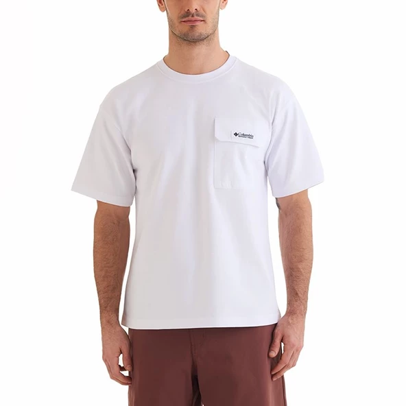Columbia CSC Heritage Erkek Kısa Kollu T-shirt Beyaz CS0376-100