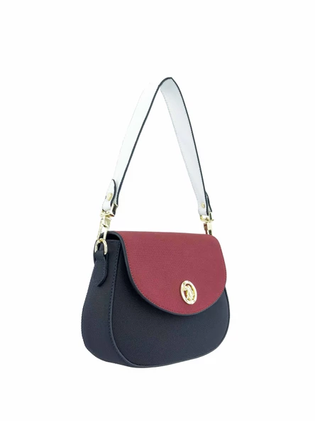 U.S. Polo Assn. Çapraz Askılı Kadın Çanta Lacivert-Beyaz Us24246 - 2