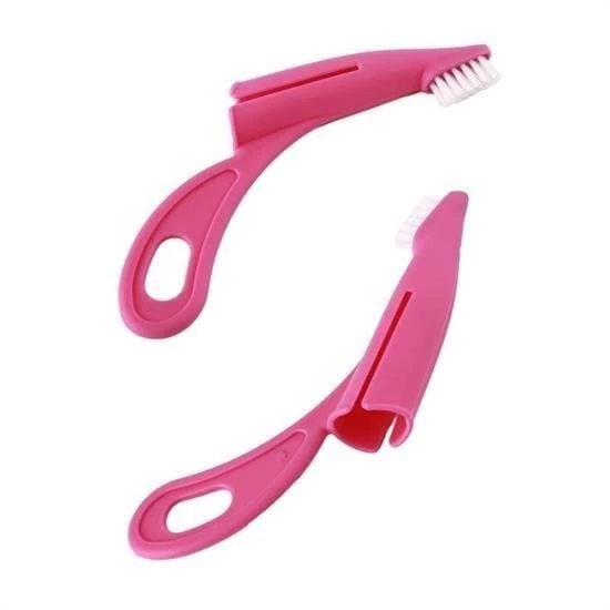 BUFFER®  Kedi ve Köpek Parmak Geçmeli Diş Bakım Fırçası Evcil Hayvan Diş Tartar Plak Temizleme - 3