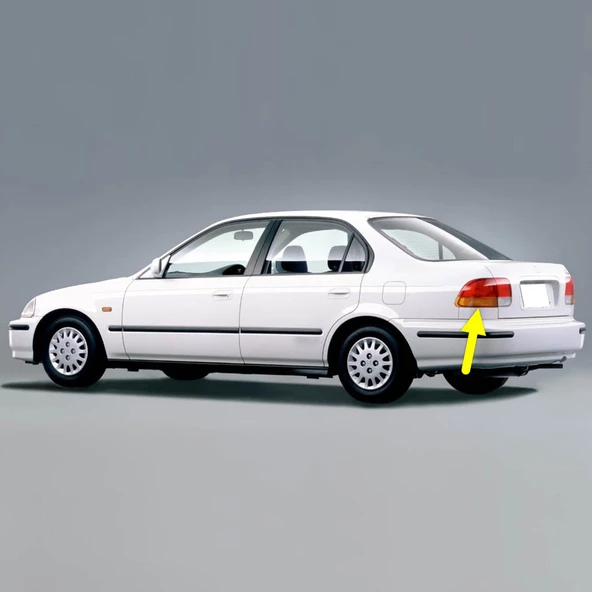 Honda Civic Sedan 1996-2000 Sol Arka Dış Stop Fren Sinyal Lambası