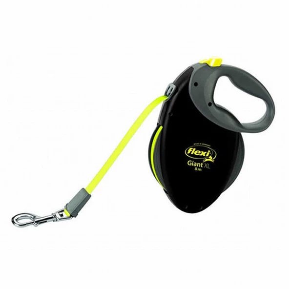 Flexi New Neon Otomatik Şerit Köpek Gezdirme Tasması Giant Large 8 Mt Siyah