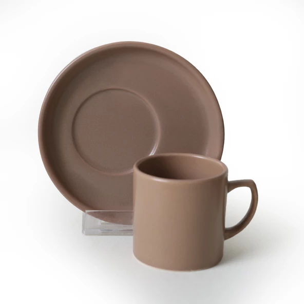 Keramika Brown Mix Kahve Takımı 12 Parça 6 Kişilik 950-958-977 - 5