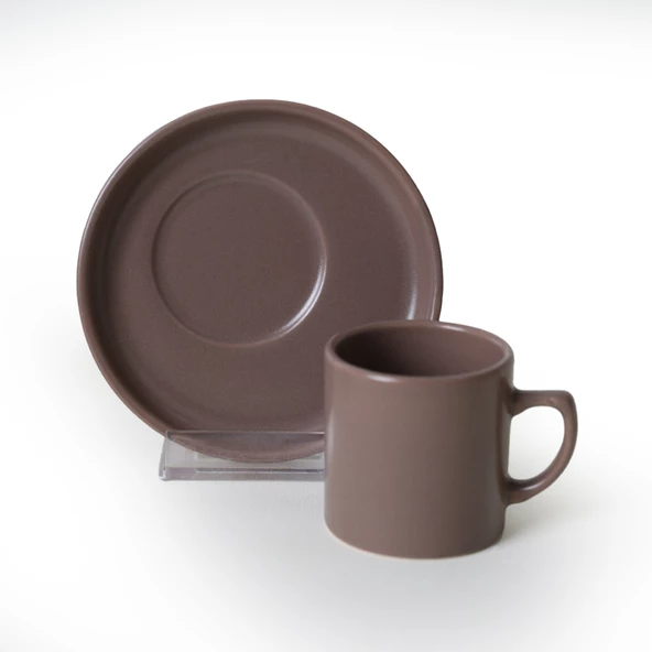 Keramika Brown Mix Kahve Takımı 12 Parça 6 Kişilik 950-958-977 - 6