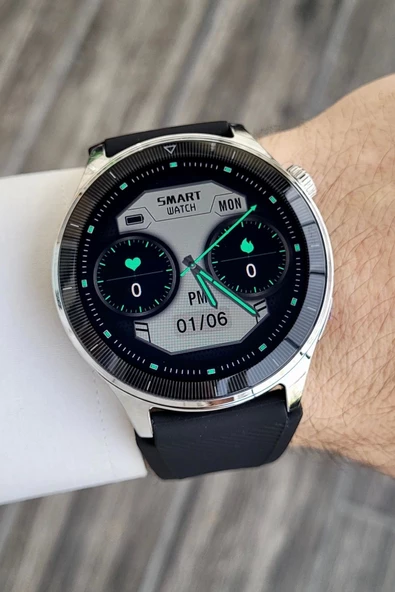Daniel Klein DKISTE1121 Kasası Gümüş Kordonu Siyah Renk Android/ios Uyumlu Hediye Paketli Akıllı Saat - 7