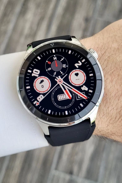 Daniel Klein DKISTE1121 Kasası Gümüş Kordonu Siyah Renk Android/ios Uyumlu Hediye Paketli Akıllı Saat - 4