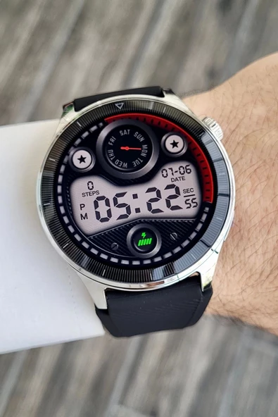 Daniel Klein DKISTE1121 Kasası Gümüş Kordonu Siyah Renk Android/ios Uyumlu Hediye Paketli Akıllı Saat - 6