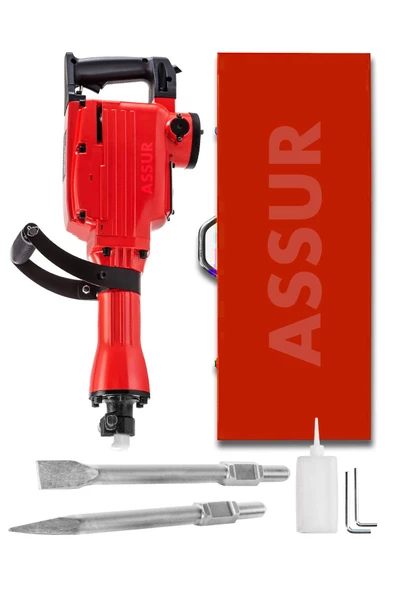 Assur Büyük Tip Kırıcı Hilti Kavrama Kollu 16 Kg 3 Metre Kablolu KIRMIZI 65mm