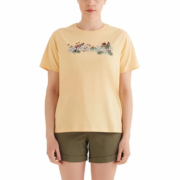 Columbia CSC North Cascade Kadın Kısa Kollu T-shirt Sarı CS0366_754
