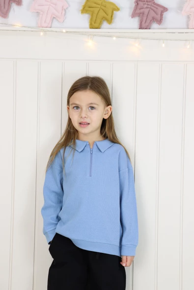 Waffle Theme Sweatshırt - 4