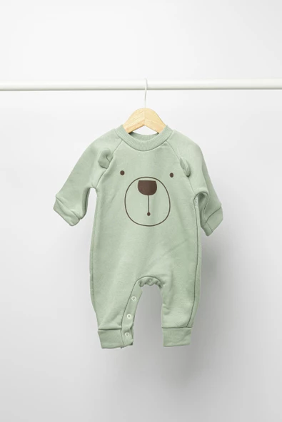 Ayıcık Baskılı Üç İp Tulum - 10