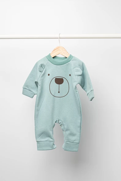 Ayıcık Baskılı Üç İp Tulum - 5