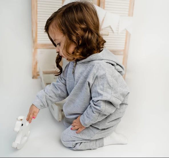 Fermuarlı Kapüşonlu Tek Sweat - 8