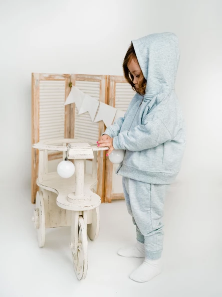 Fermuarlı Kapüşonlu Tek Sweat - 11