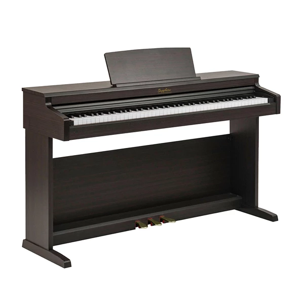 Jwin Sapphire SDP-400 Çekiç Aksiyonlu 88 Tuşlu Dijital Piyano - Gül Ağacı - 2