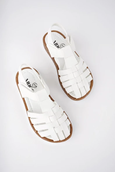 Muggo Rapunzel Garantili Günlük Ortopedik Hafif Taban Cırtlı Kız Çocuk Sandalet - 8