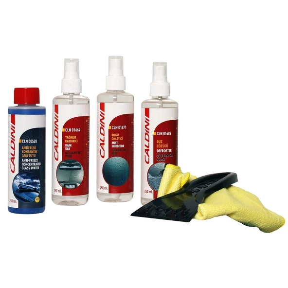 Caldini Oto Kış Bakım Seti 4 Parça +Buz Kazıyıcı Fiber Bez Hediye - 5