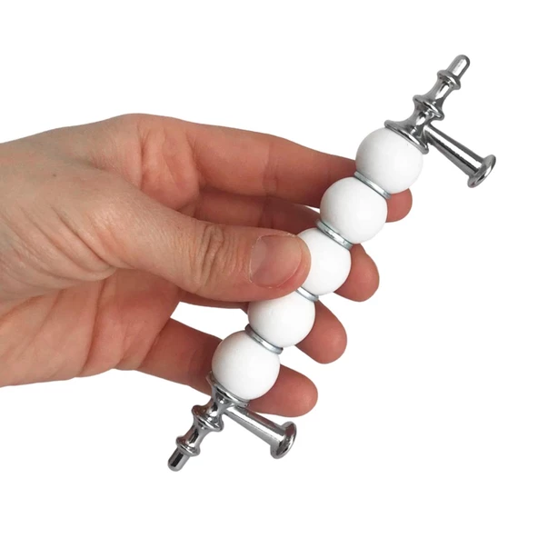 12 Adet İnci Kulp 96 mm Krom Mutfak Kulpu Çekmece Dolap Kapak Kulbu Metal Mobilya Dolabı Kulpları - 2