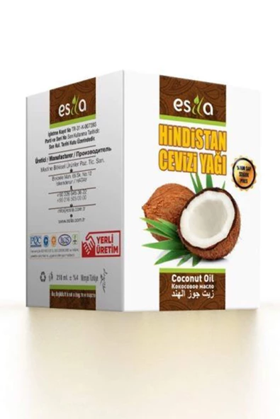 Hindistan Cevizi Yağı 210 Ml.