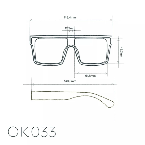 Okkia Tokyo Unisex Güneş Gözlüğü Klasik Havana - 8