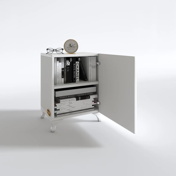 Kenzlife mutfak dolabı mine 048X030X032 byz kapaklı ayaklı banyo evrak ofis kitaplık ayakkabılık kiler - 3