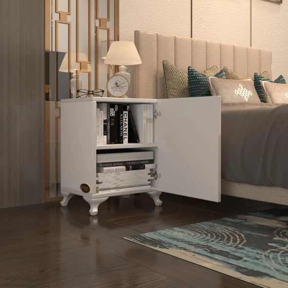 Kenzlife mutfak dolabı mine 048X030X032 byz kapaklı ayaklı banyo evrak ofis kitaplık ayakkabılık kiler - 5