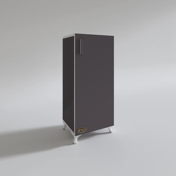 Kenzlife mutfak dolabı mine 088*030*032 gri kapaklı ayaklı banyo evrak ofis kitaplık ayakkabılık kiler - 7