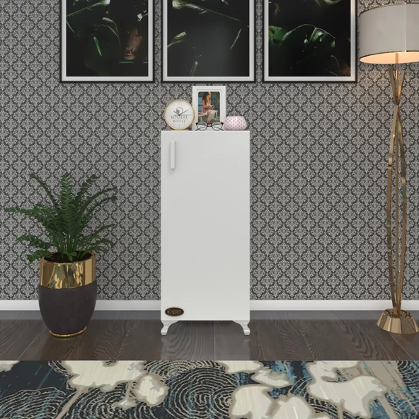 Kenzlife mutfak dolabı mine 088*030*032 byz kapaklı ayaklı banyo evrak ofis kitaplık ayakkabılık kiler - 6