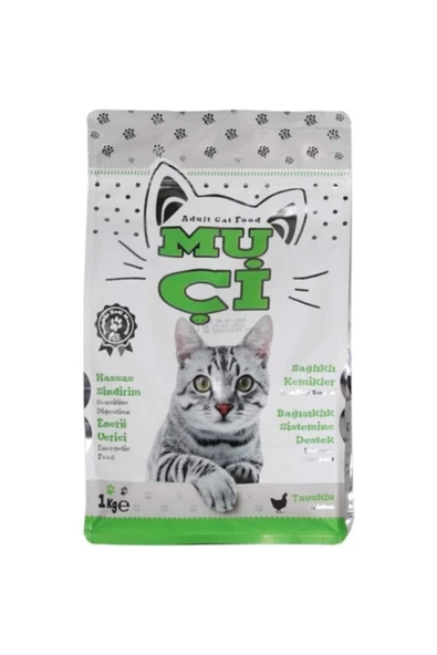 Muçi Kuru Kedi Maması Tavuk Etli 1 kg