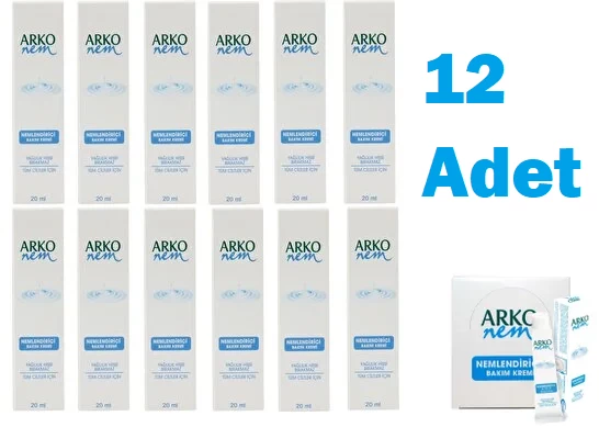 ARKO Nemlendirici Bakım Kremi 12 Adet 20 Ml