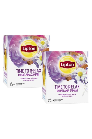 Lipton Time To Relax Bardak Poşet Bitki Çayı 15'li X 2 Adet