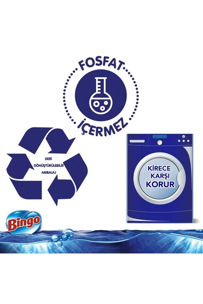 Bingo Matik Toz Çamaşır Deterjanı 4 Kg Ultra Beyaz 2'li - 8