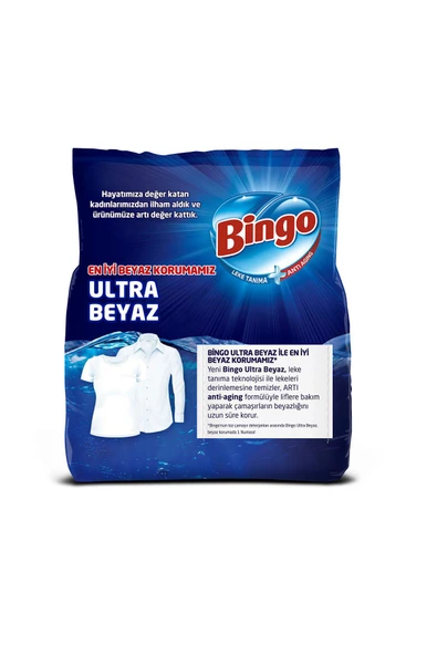 Bingo Matik Toz Çamaşır Deterjanı 4 Kg Ultra Beyaz 2'li - 4