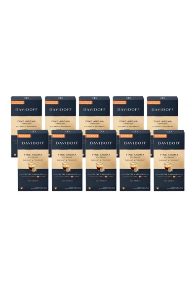 Davidoff Fıne Aroma Espresso Elegant & Fragrant Aluminium Kapsül Kahve 100 Lü (nespresso Uyumlu)
