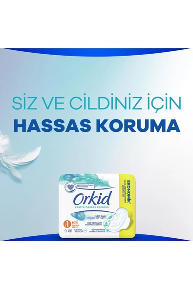 Orkid Extra Hassas Koruma Normal Süper Ekonomik Paket 40 Ped (20 X2) Boy 1 - 4