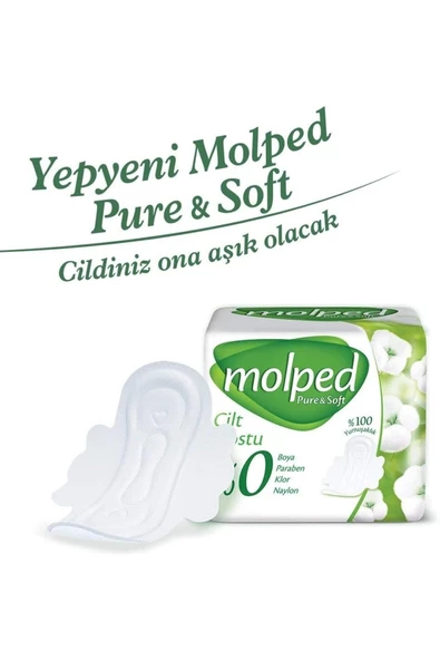 Molped Hijyenik Ped Pure & Soft Süper Eko 24'lü Normal X 6 Paket - 4