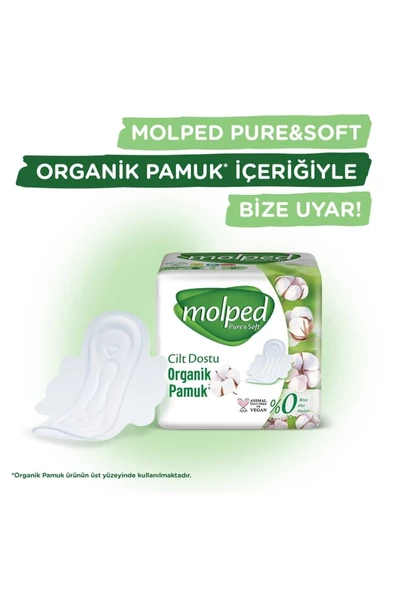 Molped Hijyenik Ped Pure & Soft Süper Eko 24'lü Normal X 6 Paket - 5