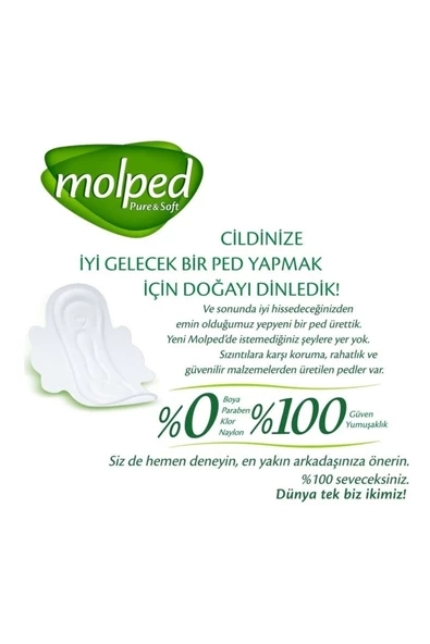 Molped Hijyenik Ped Pure & Soft Süper Eko 24'lü Normal X 6 Paket - 3