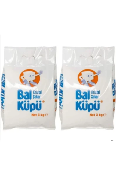 Bal Küpü Balküpü Kristal Toz Şeker 3 Kg 2 Adet