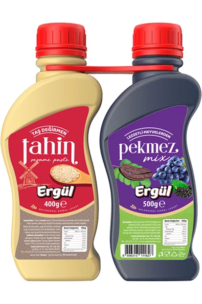 Ergül Şekerleme Ergül Tahin Pekmez Set (400gr-500gr) Muhteşem İkili