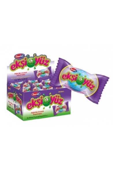 SAADET Ekşiyüz Sakız 100'lü 5 Paket (tutti Frutti Çilek Portakal Kola Böğürtlen) - 2