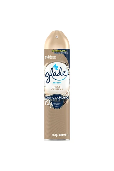 Glade Hava Tazeleyici Aerosol Oda Kokusu İpeksi Vanilya, 300ml - 2