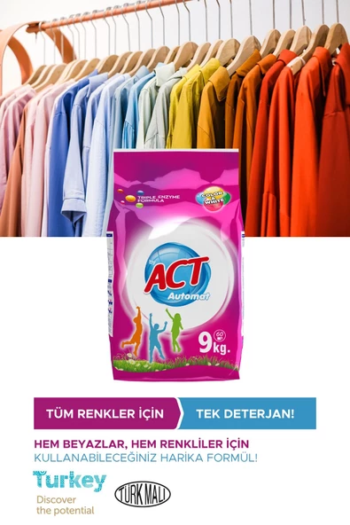 ACT MATİK Deterjan 9 kg - 3
