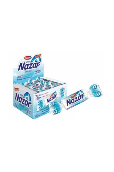 Nazar Sakız Şekersiz 100 Adet White - 2