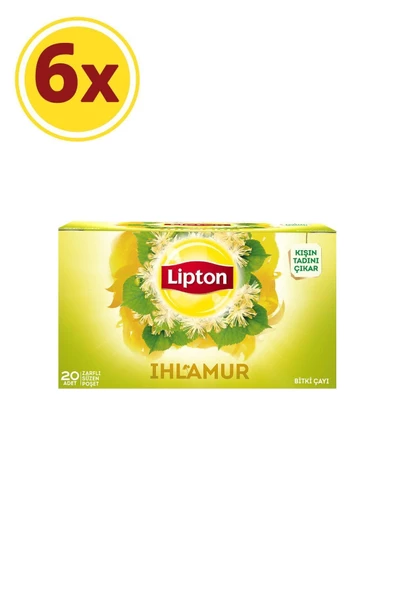 Lipton Ihlamur Bardak Poşet Çay X 6 Adet