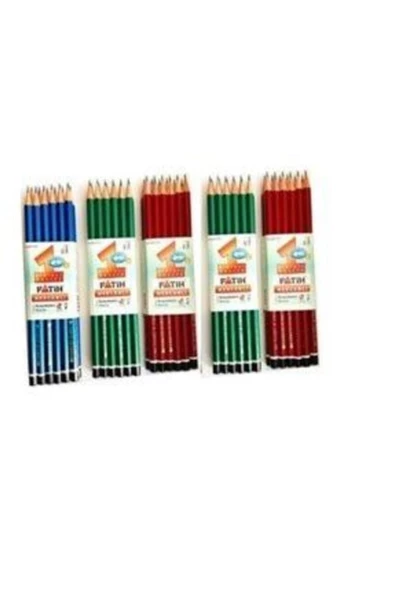 Fatih Mercanlı Kurşun Kalem 12'li Paket 5 Takım( 60 Adet ) 125369 - 1