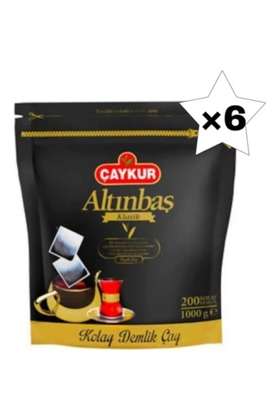Çaykur Altınbaş Demlik Poşet Çay 5 gr 200'lü Paket 6 Lı(1 KOLİ)