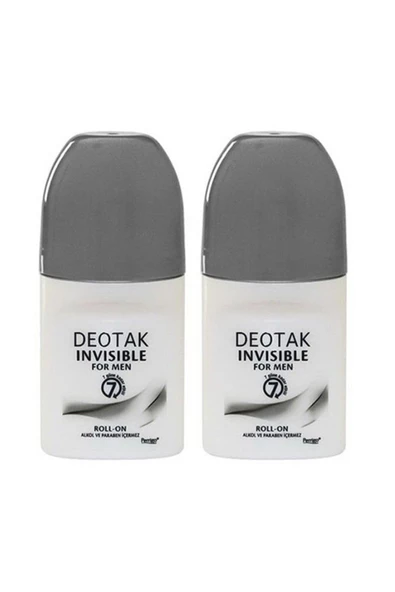 Deotak Invisible For Men Roll-on Deodorant 35 ml X 2 Adet