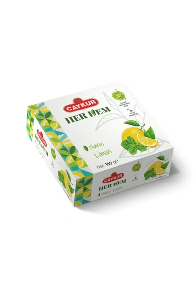 Çaykur Herdem Nane Limon Çayı Süzen Poşet 16 Gr * 100 Adet - 3